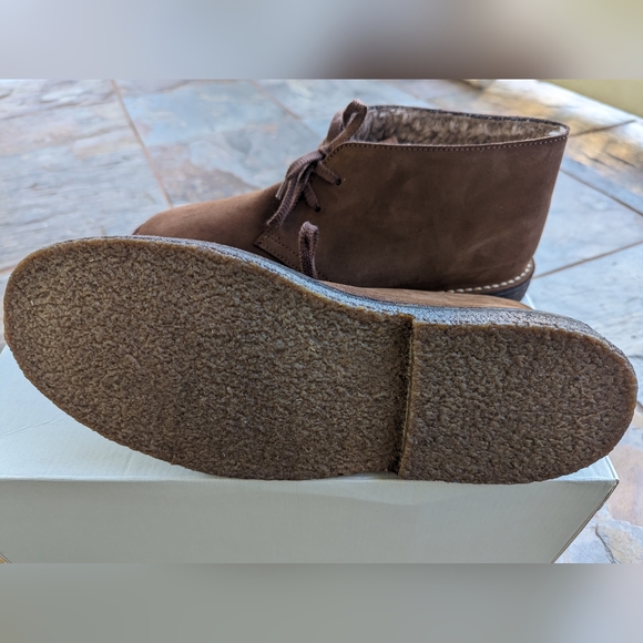 NEW JCrew MacAlister shearling-lined suede boots - Auburn - Size 8.5 Mens - Picture 10 of 14